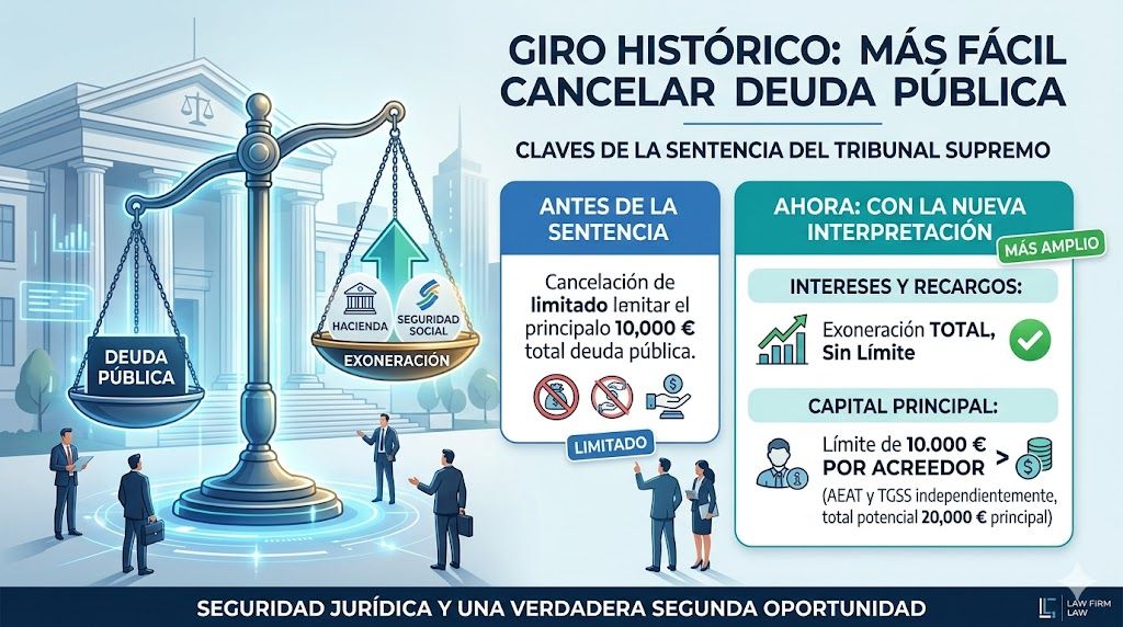 Giro Histórico del Tribunal Supremo: Cómo Cancelar Deudas con Hacienda y Seguridad Social con la Ley de Segunda Oportunidad