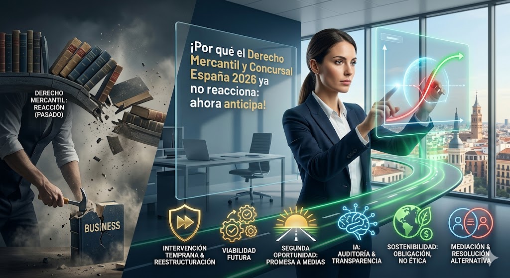 «El Derecho Mercantil y Concursal en España atraviesa en 2026 su mayor transformación estructural en décadas…»